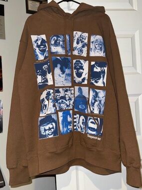 Supreme collage grid hoodie